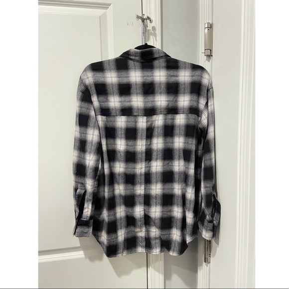 Boyfriend Plaid Tunic Button Up - Picture 2 of 5